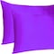 Homeroots 20 x 26 in. Bright Purple Dreamy Silky Satin Standard Size Pillowcases 387878 - alternate 8